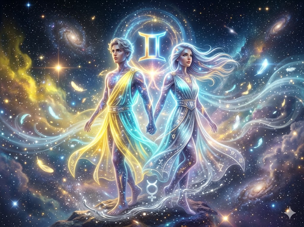 Gemini Twins Zodiac Artwork