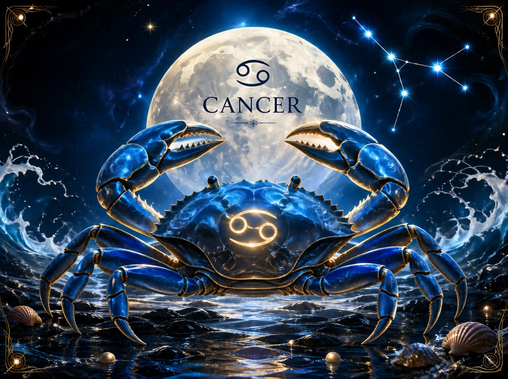 Cancer Crab under Moonlight